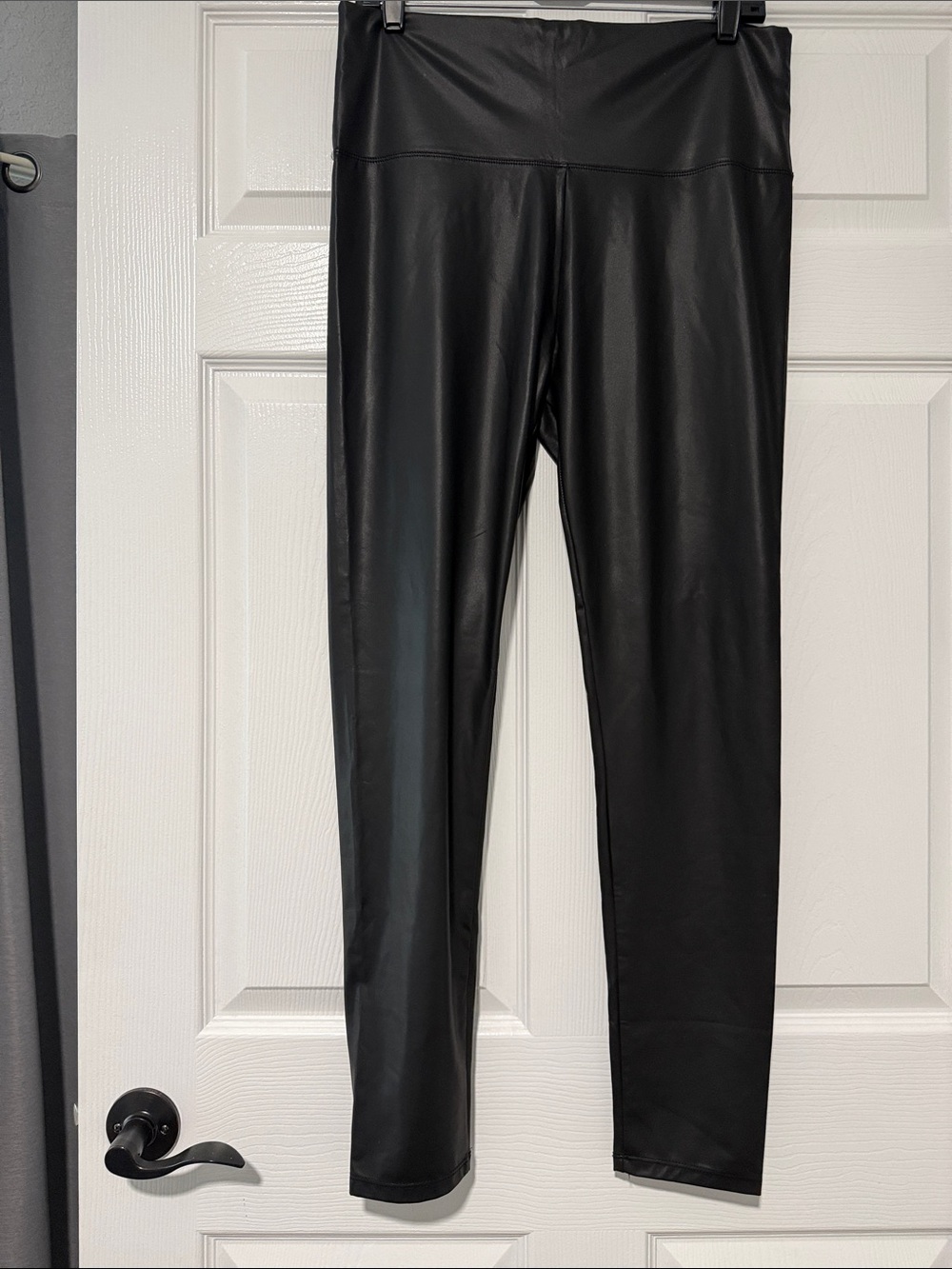 Amazon Black Faux Leather Leggings
